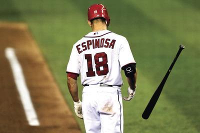 Patrick Smith/Getty Images
Second baseman Danny Espinosa led the Nationals with 166 strikeouts this season.
