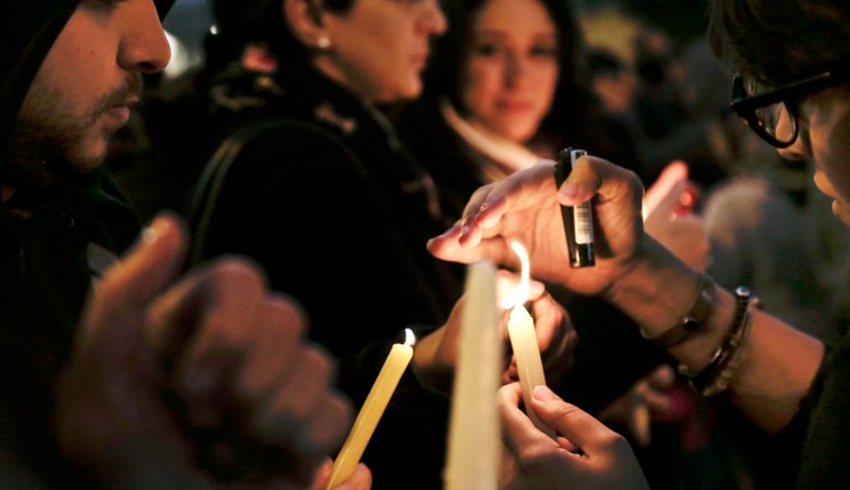 Christian responses to persecution are almost always nonviolent and, with very few exceptions, do not involve acts of terrorism. (AP Photo/Nariman El-Mofty)