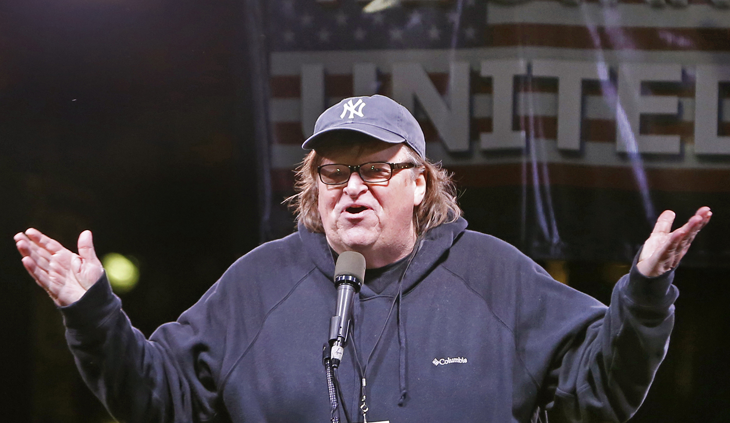 Michael Moore mocks ‘so-called’ President Trump