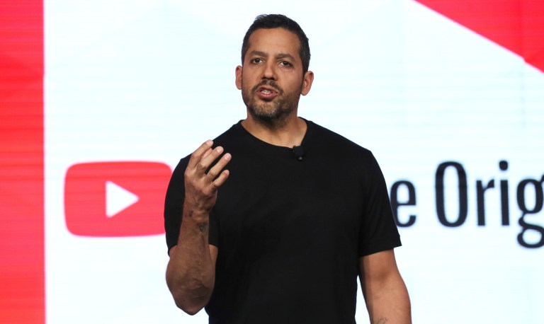 Illusionist David Blaine performs live on stage during the YouTube TCA 2020 Winter Press Tour at the Langham Huntington, Saturday, Jan. 18, 2020, in Pasadena, Calif. 