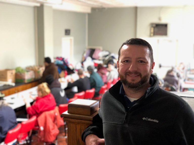 CUMBERLAND-Pastor David Ziler at the Union Rescue Mission dining room as he and his staff serve the homeless population at the shelter he serves as the executor director of in this western Maryland city