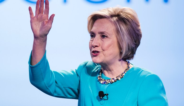 Former 2016 Democratic presidential candidate Hillary Clinton appeared over the weekend at the India Today Conclave 2018 in Mumbai.