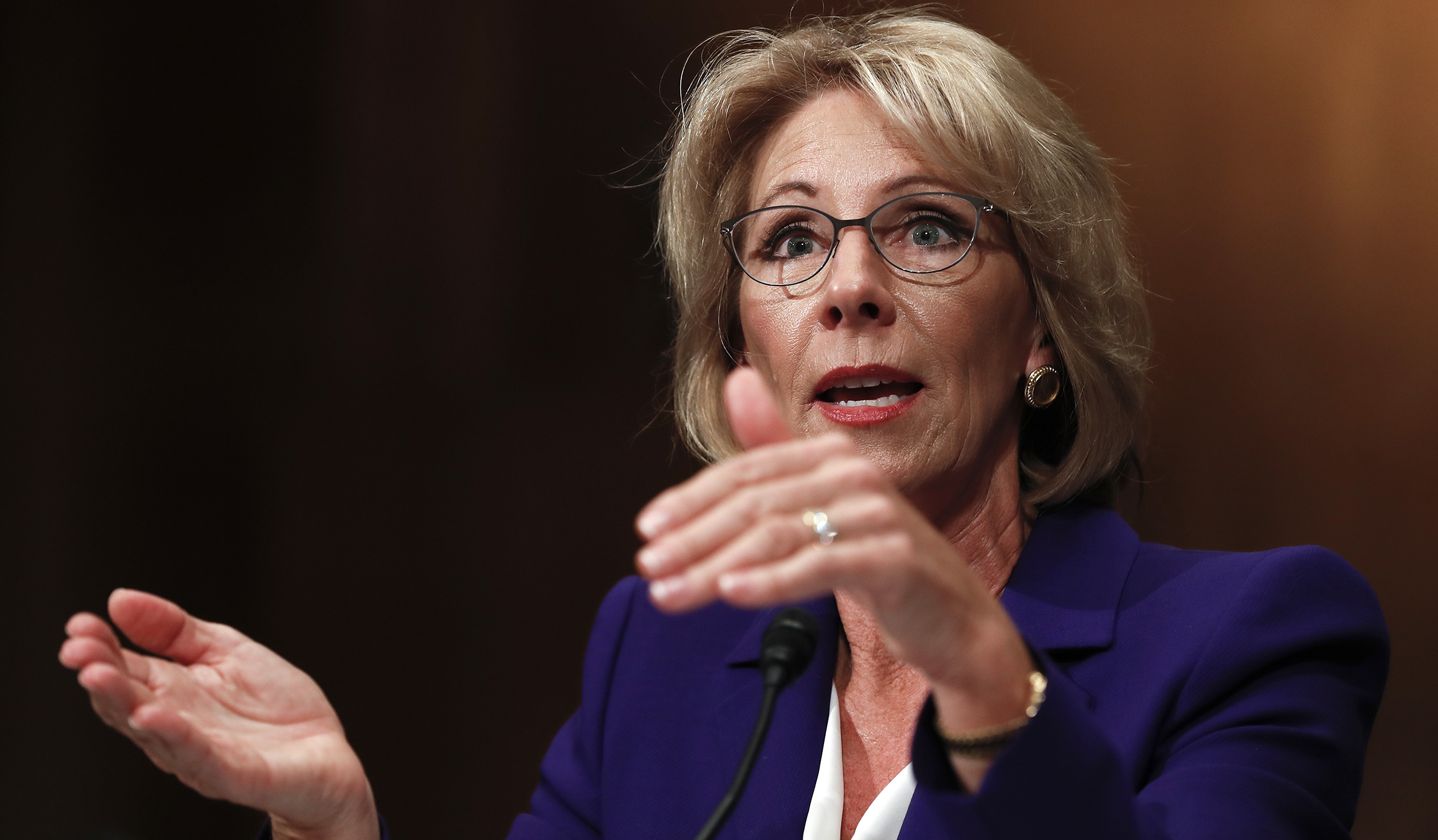 Betsy DeVos decries ‘inexcusable’ test results from eighth-grade students