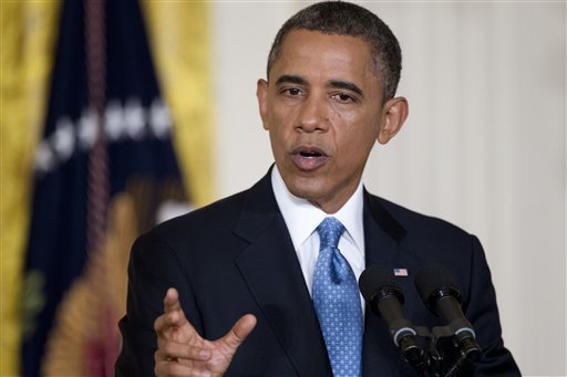 President Barack Obama speaks in the East Room of the White House in Washington, Monday, Jan. 14, 2013. (AP Photo/Carolyn Kaster)