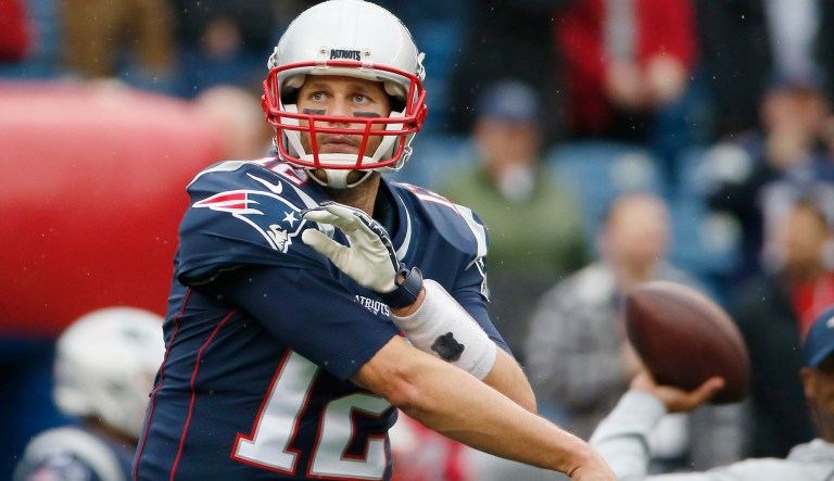 In an otherwise excellent profile, Tom Brady plugs a routine called the TB12 Method. (AP Photo/Michael Dwyer)