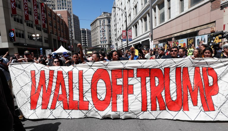 About 54 percent of voters oppose building a wall along the Mexican border, while only 40 percent support a wall. (AP Photo/Alex Brandon)