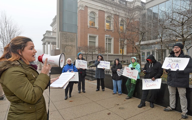 A new poll finds that 65 percent of Americans want to repeal at least parts of Obamacare, but just 18 percent want to scrap the whole thing. (Christopher Millette/Erie Times-News via AP)