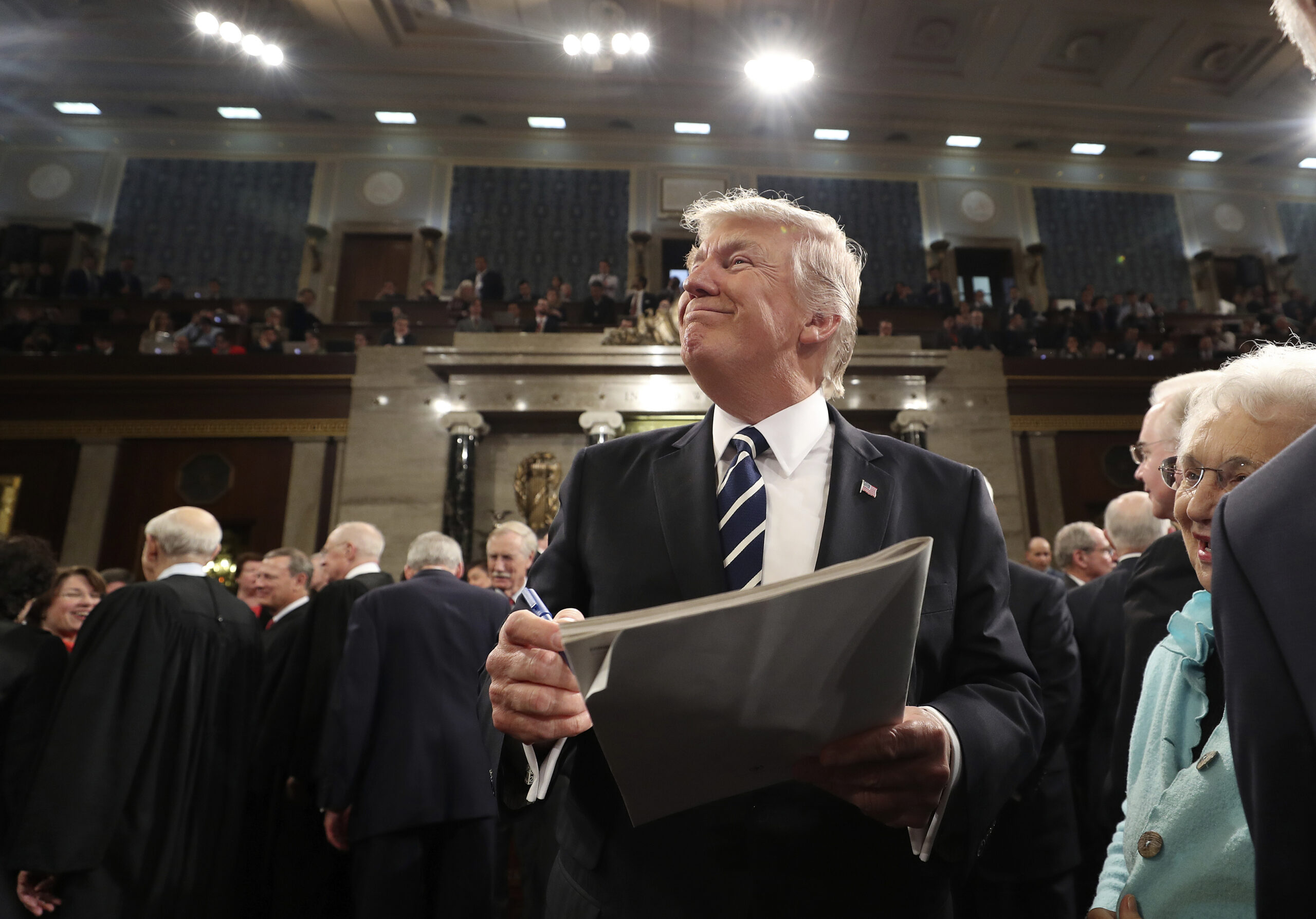 Here’s how Trump trolled the media during his first congressional address