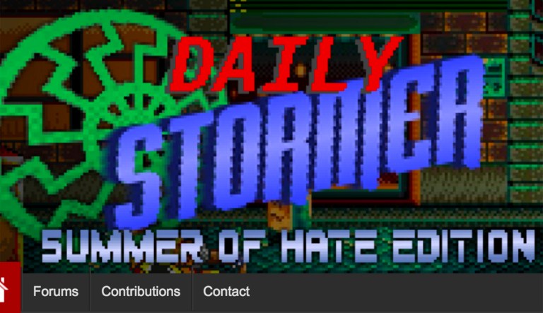 The website, the Daily Stormer, had been banned late Sunday by GoDaddy, one of the Internet's largest domain and web hosting companies. (Image courtesy screenshot)