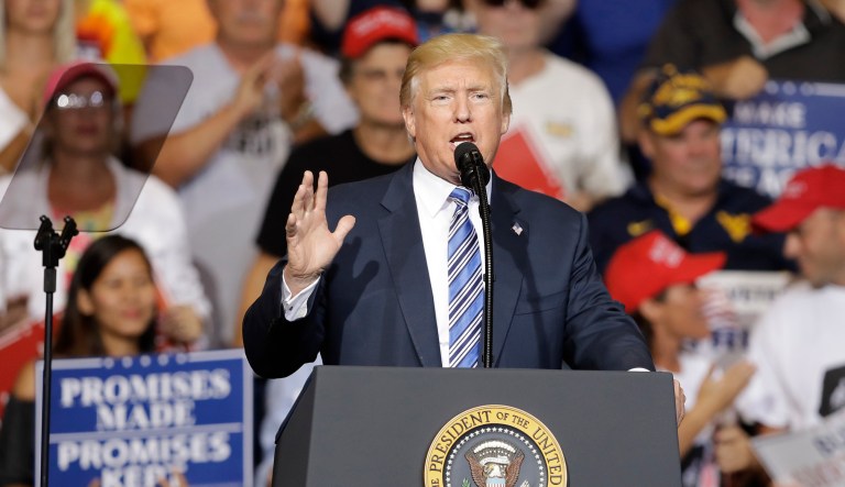 President Trump will hold a rally in Phoenix next Tuesday, according to an email announcement from his campaign. (AP Photo/Darron Cummings)