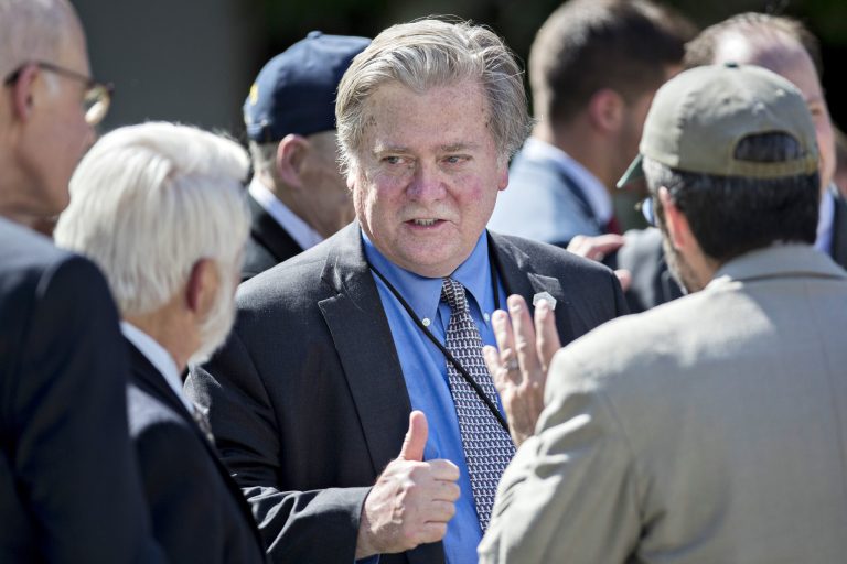 Many Republicans are still wondering why the nationalist firebrand wants to challenge GOP senators like John Barrasso of Wyoming or Roger Wicker of Mississippi, both of whom voted with the president more than 95 percent of the time -- more than Texas Sen. Ted Cruz (93.9 percent), who Steve Bannon has said he will not target. (Andrew Harrer/Bloomberg)