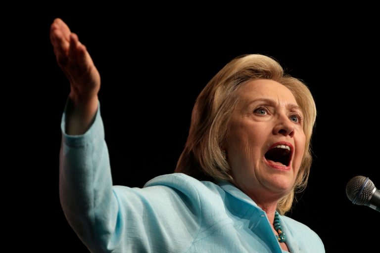 Clinton explained Sunday that she used the unsecured server because it was a leftover from the system former President Bill Clinton used after he left the White House, suggesting that it was simply easier than getting set up with official State accounts.Â (AP Photo/Charlie Riedel)