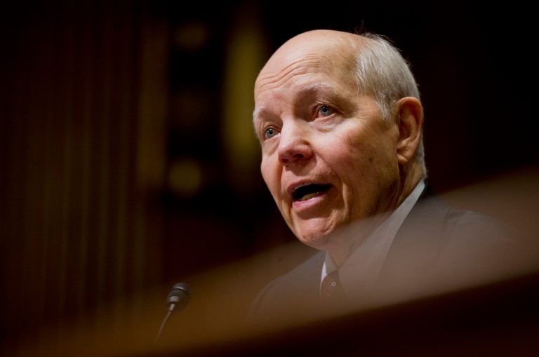Internal Revenue Service Commissioner John Koskinen has stayed on under President Trump despite GOP calls for his removal. (AP Photo/Manuel Balce Ceneta)