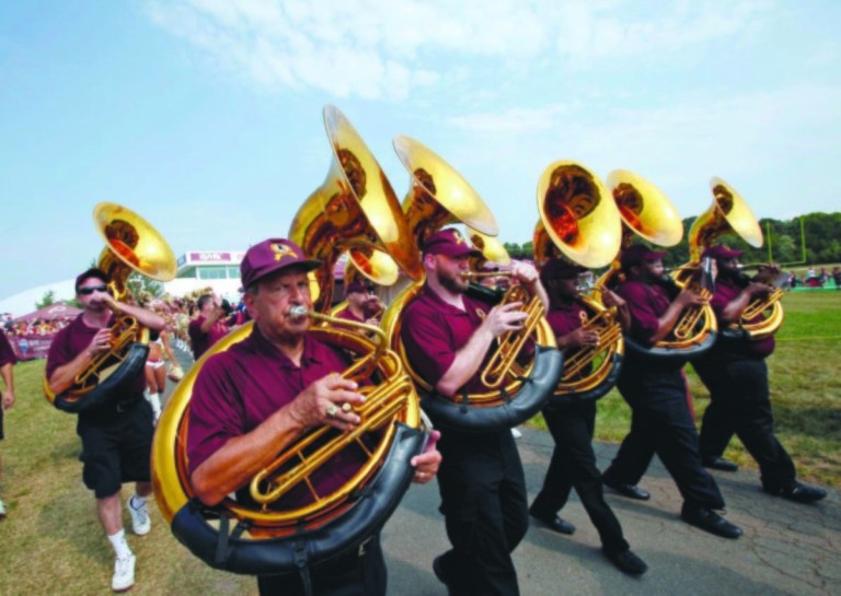 The Washington Redskins Marching Band. - Alex Brandon/AP File
