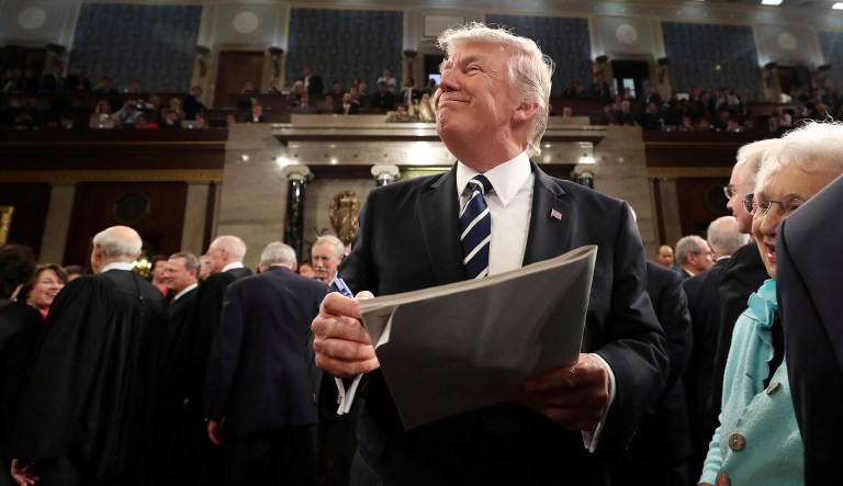 One of the strangest characteristics about the Trump presidency is its stark similarity to his presidential campaign. (Jim Lo Scalzo/Pool Image via AP)