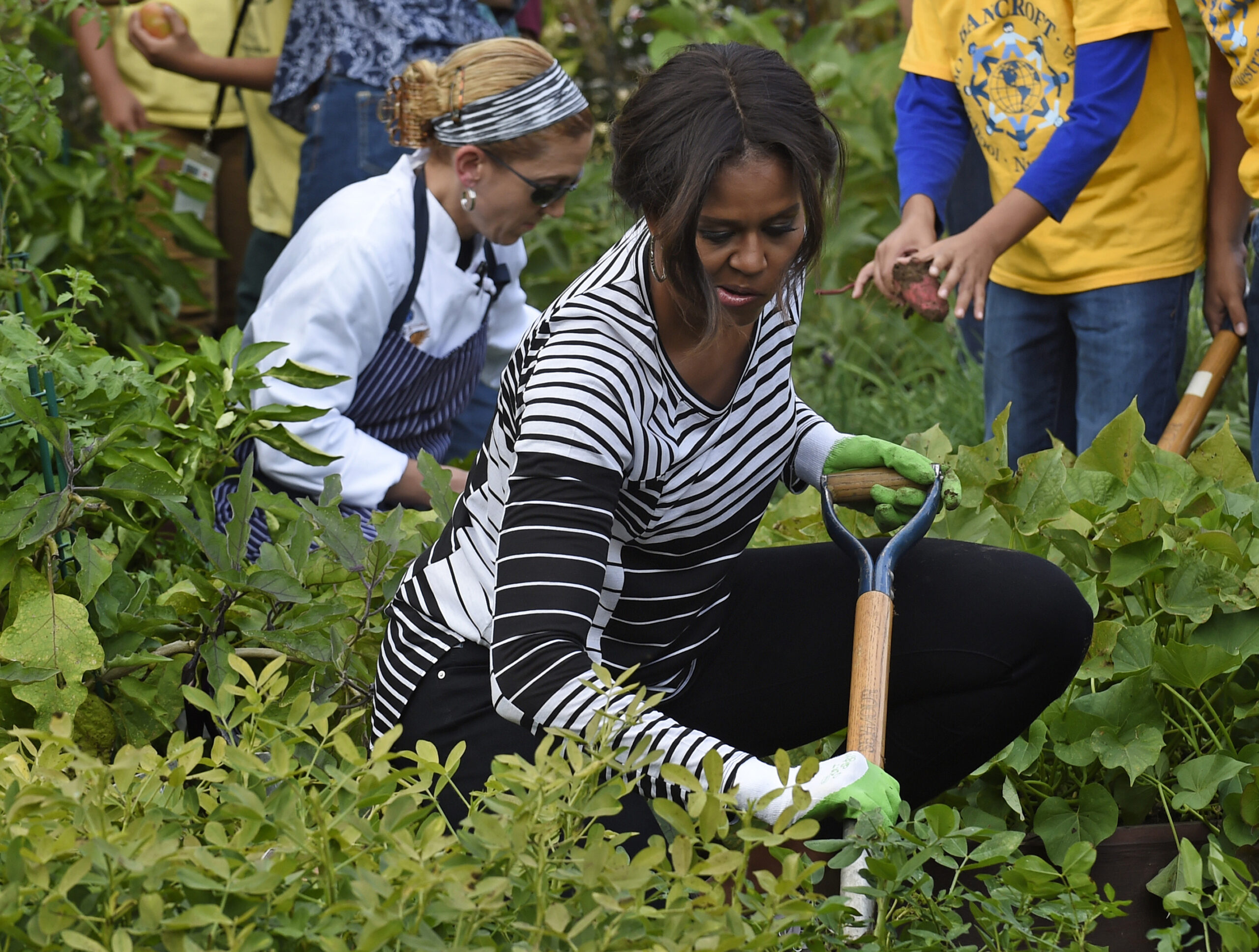 What does Michelle Obama turn out for? A turnip