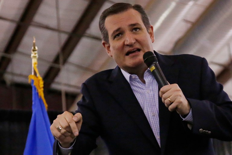 A new poll shows Ted Cruz's lead over Donald Trump in Texas has narrowed to one percentage point. (AP Photo/Sue Ogrocki)
