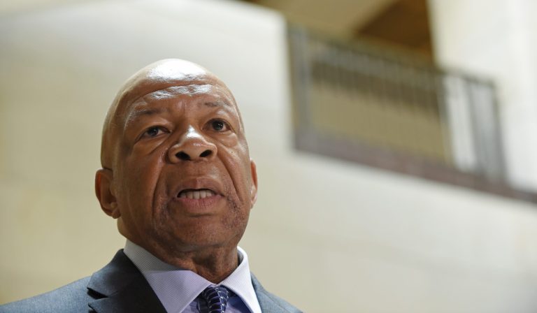 House Select Committee on Benghazi ranking member Rep. Elijah Cummings, D-Md., speaks to reporters on Capitol Hill in Washington, Thursday, Sept. 3, 2015. (AP Photo/Susan Walsh)