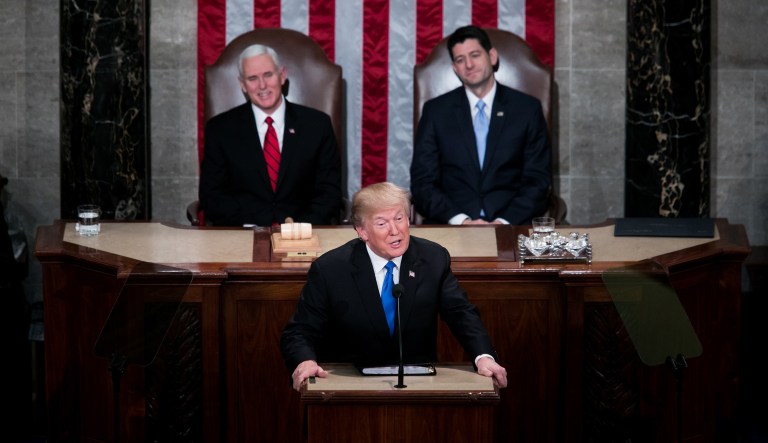 Here is the full text of President Trump's first State of the Union address. (Graeme Jennings / Washington Examiner)