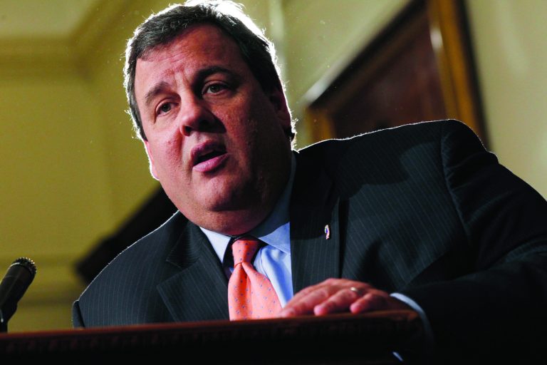 FILE - This Nov. 13, 2012 file photo shows New Jersey Gov. Chris Christie during a news conference in Trenton, N.J. Threatened with repeal just weeks ago, President Barack Obama's health care law now appears on track in close to half the states, with others playing catch-up and the administration readying a fallback for states not wishing to participate. Christie said Friday that New Jersey is going to comply with the Affordable Care Act. (AP Photo/Mel Evans, File)