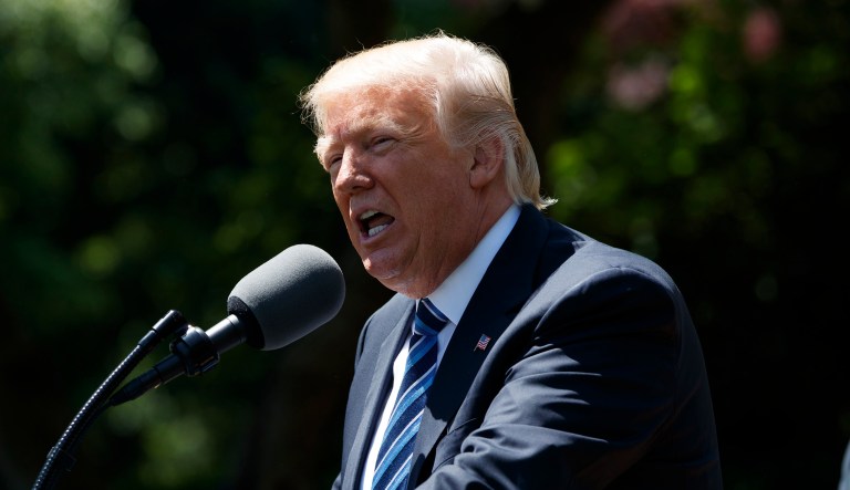 President Trump's budget request will reportedly seek to balance the federal government's budget in 10 years with a mix of significant spending cuts and more favorable assumptions about economic growth. (AP Photo/Evan Vucci)