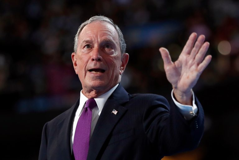 Former New York mayor and Carl Pope are writing a book about finding climate change solutions. (AP Photo/Carolyn Kaster)