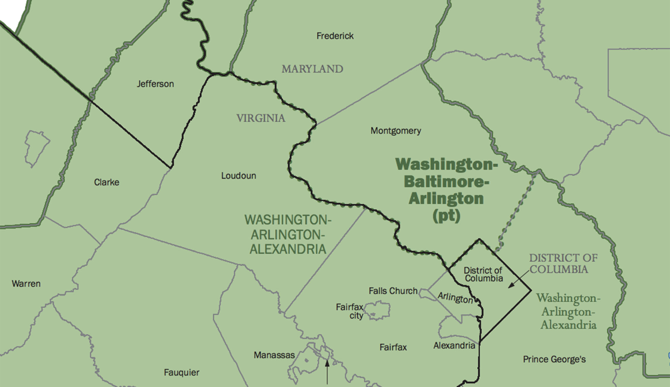 Circling the Swamp? The five US counties with highest household incomes surround DC