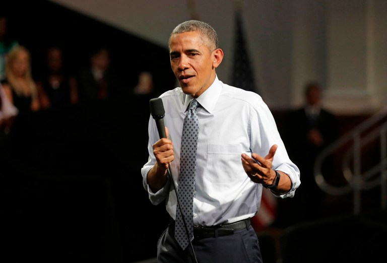 The Obamas reviewed design proposals for the Obama Presidential Center, to be located in Chicago. (AP Photo/Matt Dunham)