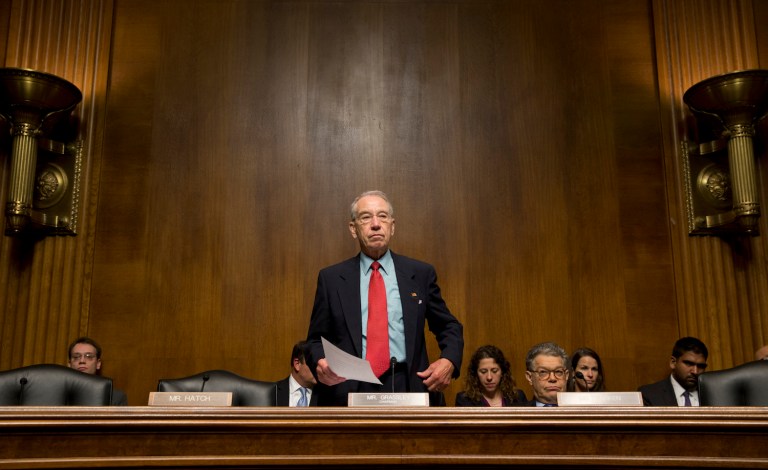 Both Democrats and Republicans on the Senate Judiciary Committee questioned nominee on his blog posts.(AP Photo/Carolyn Kaster)