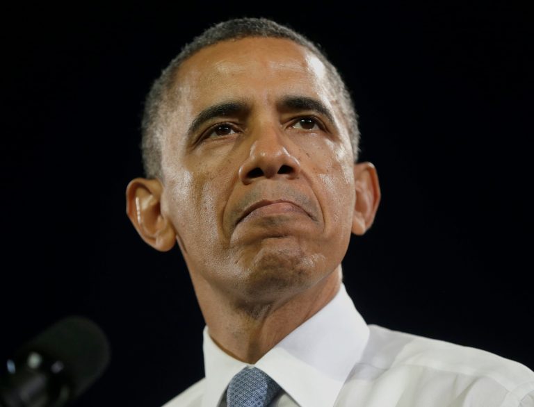 FILE - In this Nov. 25, 2013, file photo, President Barack Obama pauses as he speaks about immigration reform at the Betty Ann Ong Chinese Recreation Center in San Francisco. His agenda tattered by last year's confrontations and missteps, Obama begins 2014 clinging to the hope of winning a lasting legislative achievement: an overhaul of immigration laws. (AP Photo/Pablo Martinez Monsivais)