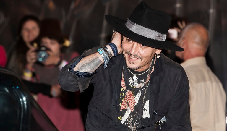 During remarks at the Glastonbury Festival in Somerset, England, actor Johnny Depp said he thinks President Trump 