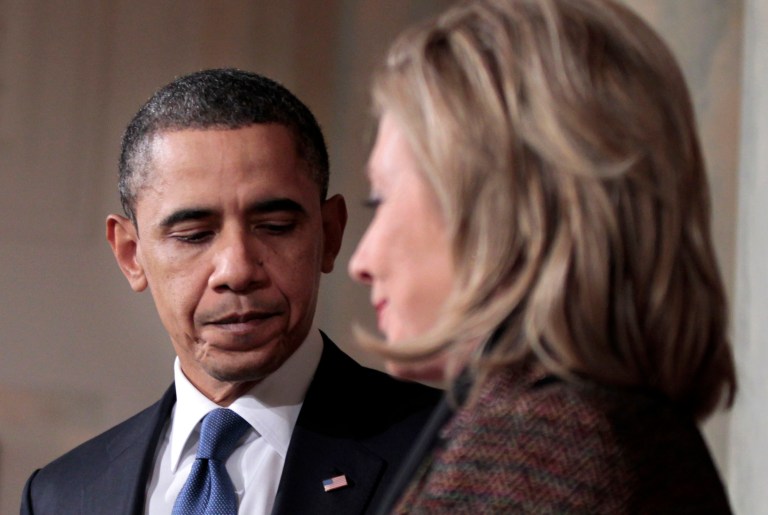 President Obama has not sought an apology from his previous secretary of state, Hillary Clinton, White House spokesman Josh Earnest said. (AP file)