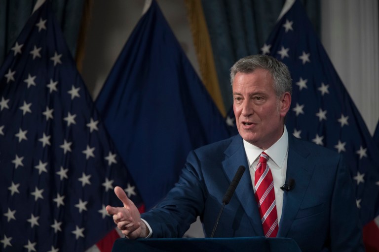 For a politician who made condemnations of income inequality a hallmark of his campaign, these events are hypocritical. (AP Photo/Mary Altaffer)