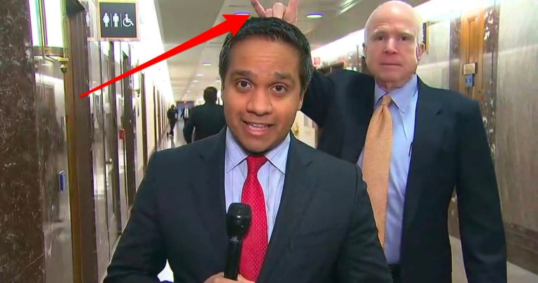 CNN viewers did not see the prank. (Screengrab/CNN)