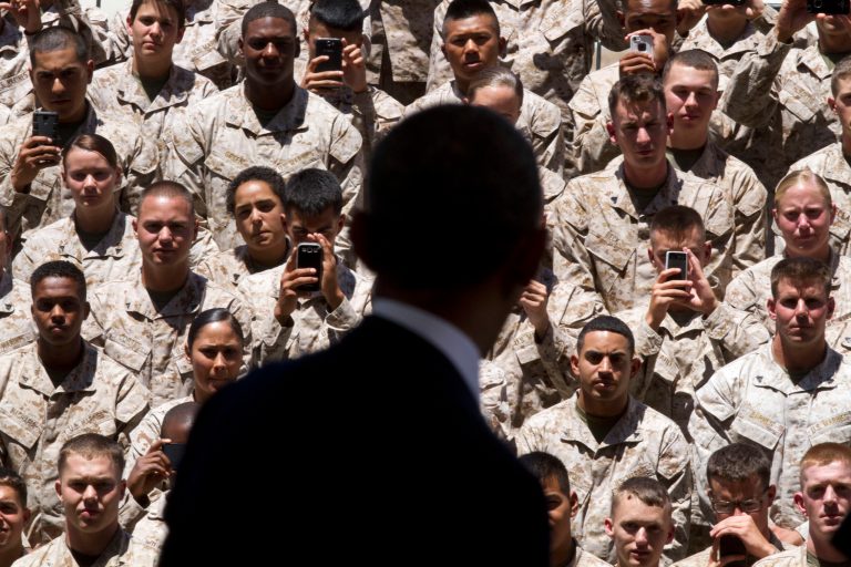 President Obama's campaign for using military force is a good reminder that both major political parties should put aside domestic politics and properly support Americaâs troops by ending the military budget cuts under sequestration. (AP/Jacquelyn Martin)