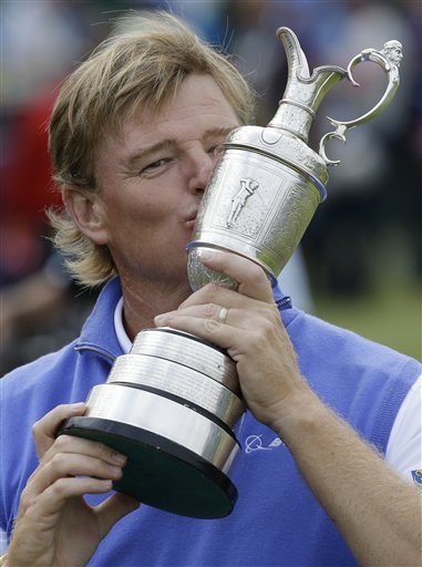 Ernie Els wins stunning British Open when Scott collapses