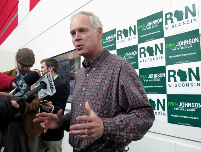 A new reports shows that Wisconsin Sen. Ron Johnson, running for reelection, is the most productive senator when it comes to getting legislation passed. (AP Photo/Scott Bauer, File)