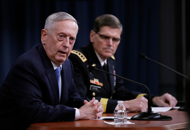 Mattis also indicated no appetite for widening the U.S. military role in Syria. (AP Photo/Carolyn Kaster)