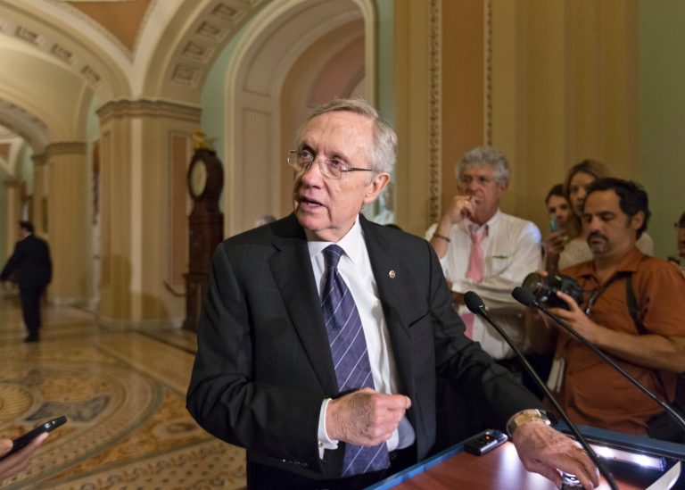 Senate Majority Leader Harry Reid, D-Nev., signaled privately to President Obama that he may change Senate rules this month so it would take only 51 votes â instead of the current 60 â to approve judicial and executive branch nominees.  (AP Photo/J. Scott Applewhite)