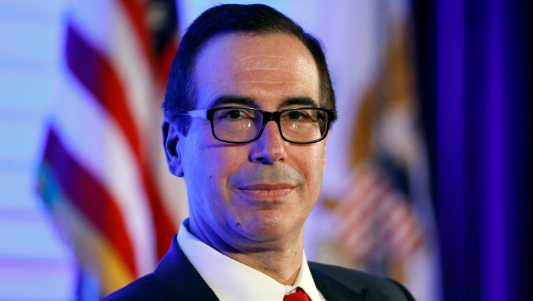 Treasury Secretary Steve Mnuchin said that big businesses would be excluded from President Trump's planned low special business tax rate. (AP Photo/Alex Brandon)