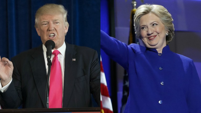 Hillary Clinton's campaign chair suggested Donald Trump should not be trusted with classified briefings. (AP Images)