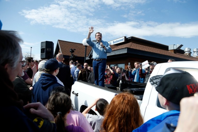Marquette University's polling results show Ted Cruz earning the support of 40 percent of those surveyed, followed by Donald Trump at 30 percent and John Kasich at 21 percent. (AP Photo)