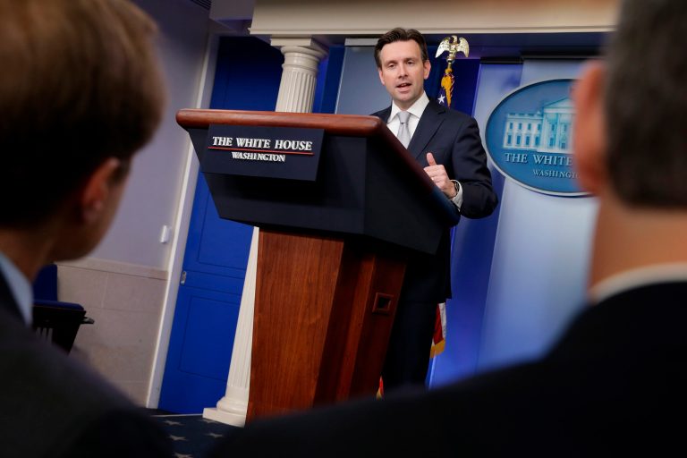 White House press secretary Josh Earnest continues to raise the specter of Republicans shutting down the government. (Getty images/Chip Somodevilla)