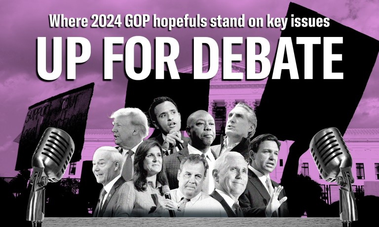 Up for Debate: Trump, DeSantis, and 2024 GOP hopefuls’ stances on abortion