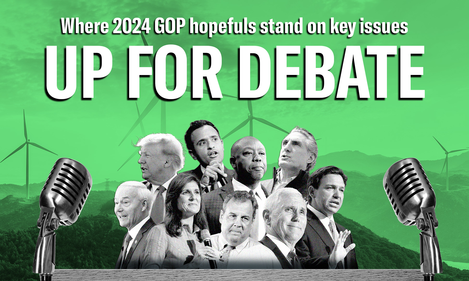 Up for Debate: Trump, DeSantis, and 2024 GOP hopefuls’ stance on climate and green agenda