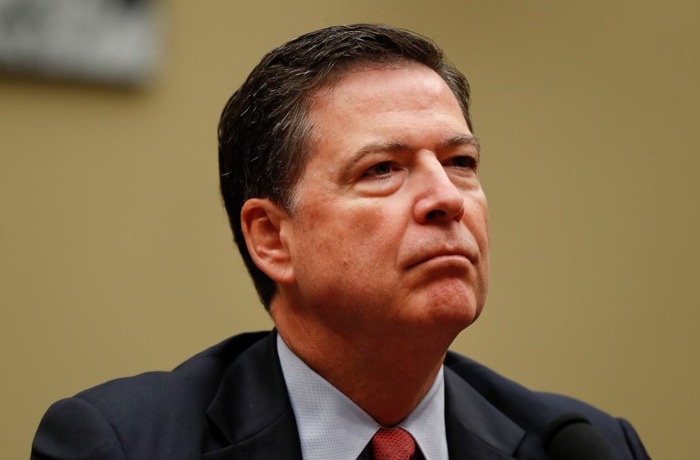 A Democratic political action committee filed a complaint with the Justice Department Friday arguing that FBI Director James Comey violated federal law when he decided to delve further into the investigation of Hillary Clinton's use of a private email server while she was secretary of state. (AP Photo/Pablo Martinez Monsivais)