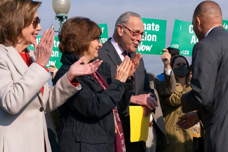 Democrats tout green energy policies ahead of spending bill vote
