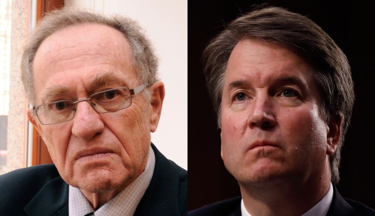 Alan Dershowitz and Brett Kavanaugh.