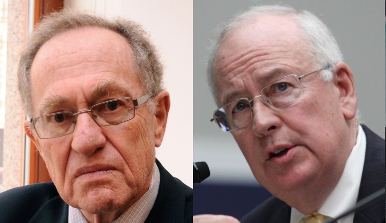 Alan Dershowitz, Ken Starr.