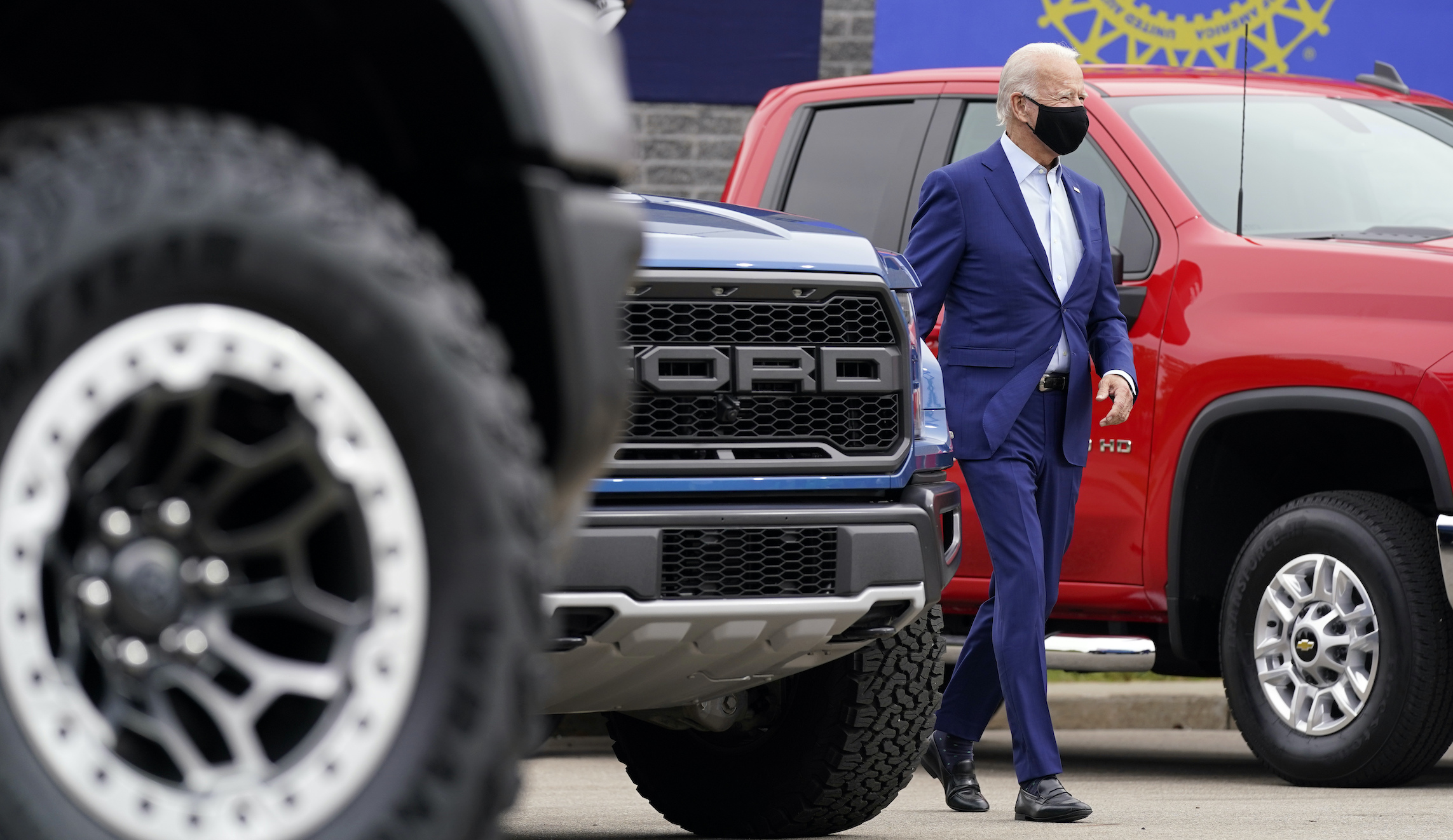 Autoworker Biden cursed at protests him in return Michigan visit